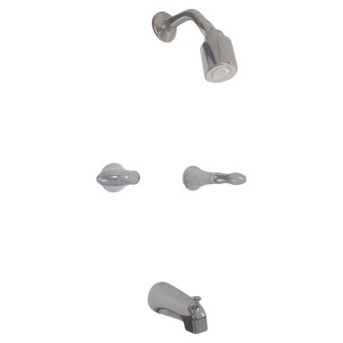 Click here to see Kohler T15201-4-CP Kohler Coralais Tub/Shower Trim with Lever Handles and Arm and Flange, 80 PSI, NPT Connection, Polished Chrome - K-T15201-4-CP