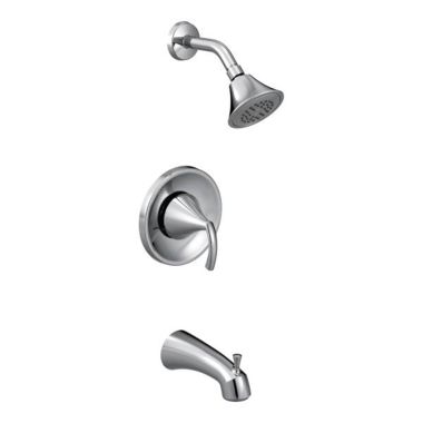 Click here to see Moen T2743EP Moen Glyde Posi-Temp Tub/Shower Faucet, 1.75 GPM, 1-Function, Single Lever Handle, M-PACT, Eco-Performance, Chrome - T2743EP