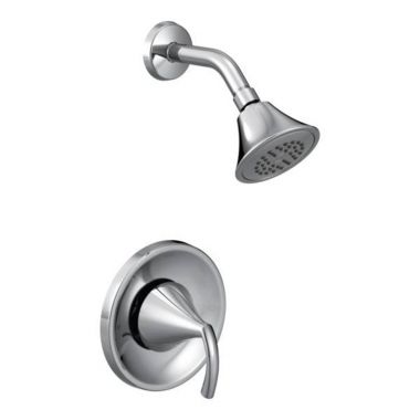 Click here to see Moen T2742 Moen Glyde Posi-Temp Single-Handle Shower Faucet, One-Function, 2.5 GPM, Lever Handle, M-PACT, Chrome - T2742