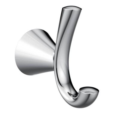 Click here to see Moen YB2303CH Moen CSI Glyde Double Robe Hook, Zinc Constructed, Chrome - YB2303CH
