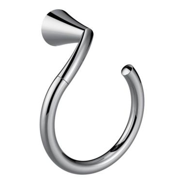 Click here to see Moen YB2386CH Moen CSI Glyde Wall Mounted Hand Towel Ring, Chrome - YB2386CH