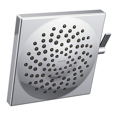 Click here to see Moen S6345EP Moen Velocity 8in Two-Function Rainshower Shower Head with Lever Control, Immersion Technology, Eco-Performance, Square, 1.75 GPM, Chrome - S6345EP