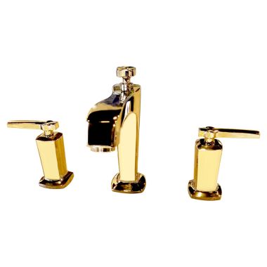 Click here to see Kohler T16237-4-AF Kohler Margaux Roman Tub Faucet Trim, 8-9/16-Inch Spout Reach, Lever Handles, French Gold Finish, Deck-Mounted - K-T16237-4-AF