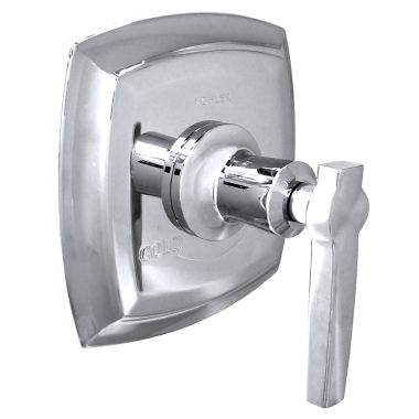 Click here to see Kohler T16239-4-CP Kohler Margaux MasterShower Thermostatic Valve Trim, Lever Handle, Polished Chrome - K-T16239-4-CP