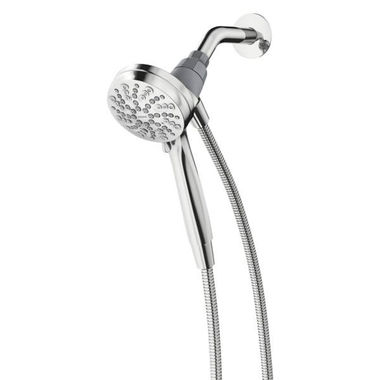 Click here to see Moen 26100 Moen Engage 6-Spray Function Hand Shower with Magnetix Docking and Hose, 2.5 GPM, 3-1/2in Diameter Spray Head, Chrome - 26100