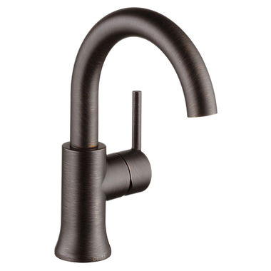Click here to see Delta 559HA-RB-DST Delta Trinsic Single Handle High-Arc Bathroom Faucet w/ Pop-Up, 1.2 GPM, Venetian Bronze - 559HA-RB-DST