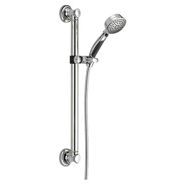 Click here to see Delta 51900 Delta ActivTouch 9-Setting Hand Shower with Slide Bar, Touch-Clean, WaterSense, 1.75 GPM, Chrome - 51900