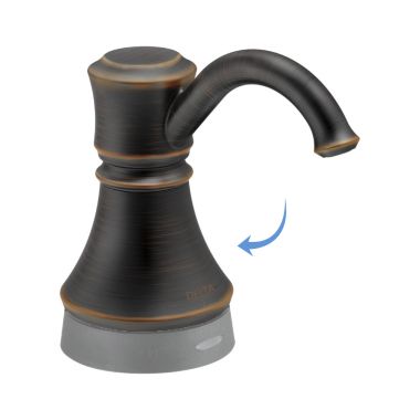 Click here to see Delta RP77053RB Delta Cassidy Spout Assembly for Traditional 72045T and 72045TE Electronic Soap Dispenser, Round, Venetian Bronze - RP77053RB