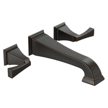 Click here to see Delta T3551LF-RBWL Delta T3551LF-RBWL Dryden Two Handle Wall Mount Bathroom Faucet Trim, Venetian Bronze