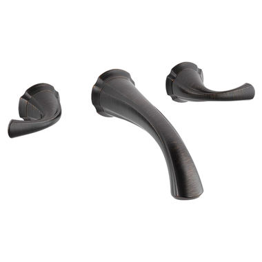 Click here to see Delta T3592LF-RBWL Delta T3592LF-RBWL Addison Two-Handle Wall-Mount Widespread Bathroom Faucet Trim, Venetian Bronze