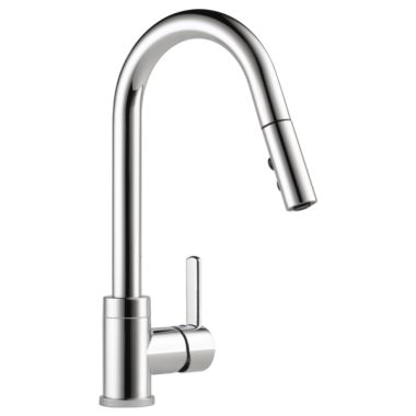 Click here to see Peerless P188152LF Peerless Precept Chrome Single Handle Deck Mount Kitchen Faucet, 1.5 GPM, ADA, Low Lead Certified - P188152LF