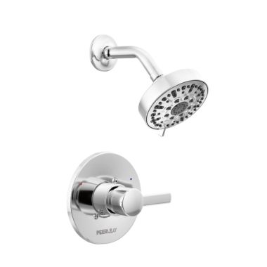 Click here to see Peerless PTT188782 Peerless Precept MultiChoice 6-Setting Touch-Clean Shower Faucet with Pressure Balance Cartridge, Trim Only, 1.5 GPM, Polished Chrome - PTT188782