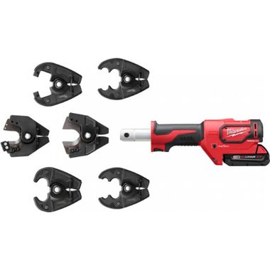 Click here to see Milwaukee 2678-22BG Milwaukee 2678-22BG M18 Force Logic 6T Utility Crimping Kit with D3 Grooves, and Fixed BG