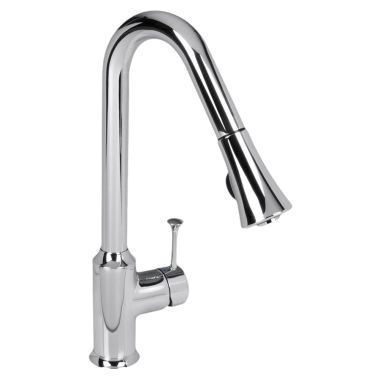 Click here to see American Standard 4332.300.F15.002 American Standard Pekoe Single Handle Pull-Down High Arc Kitchen Faucet, 1.5 gpm, Chrome - 4332300F15.002