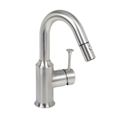Click here to see American Standard 4332.410.F15.075 American Standard Pekoe Single Handle Pull-Down Bar/Prep Faucet, 1.5 gpm, Stainless Steel - 4332410F15.075