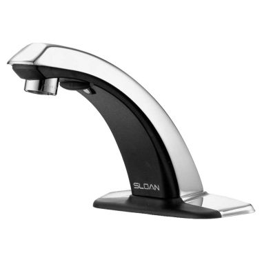 Click here to see Sloan 3365308 Sloan Optima ETF-80-4-P-BDM Hardwired-Powered Deck-Mounted Mid Body Faucet (3365308)