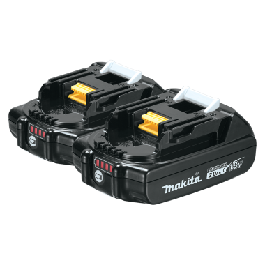 Click here to see Makita BL1820-2 Makita 18V LXT Lithium-Ion Compact 2.0Ah Battery, 2 Packs - BL1820B-2