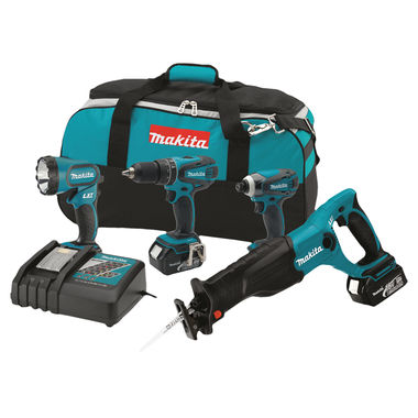 Click here to see Makita LXT407 Makita LXT407 Cordless Combo Kit, 8 Pieces, 18 V Li-Ion, 3 Ah
