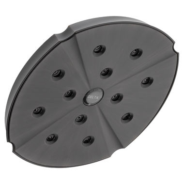 Click here to see Delta RP61274RB Delta Universal Showering Single-Setting Raincan Shower Head with H2Okinetic Technology, 2.5 GPM, Venetian Bronze - RP61274RB