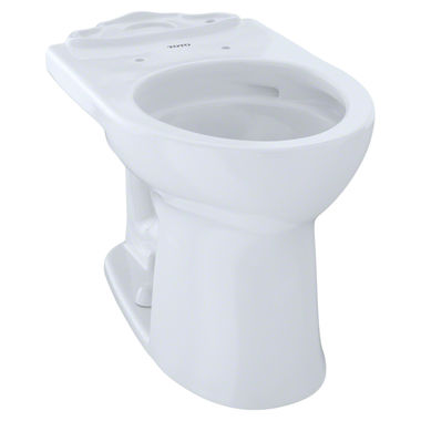 Click here to see Toto C453CUFG#01 Toto Drake II Universal Height Round Toilet Bowl with CeFiONtect, Cotton White - C453CUFG#01