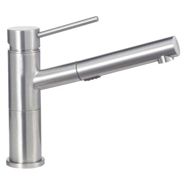 Click here to see Blanco 441486 Blanco 441486 Satin Nickel Alta Compact Pull-Out Faucet, 2.2 GPM