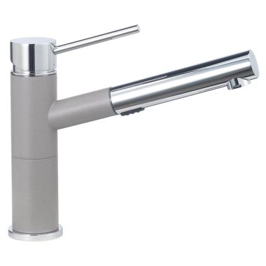 Click here to see Blanco 441620 Blanco 441620 Chrome/Truffle Alta Compact Pull-Out Faucet, 1.8 GPM