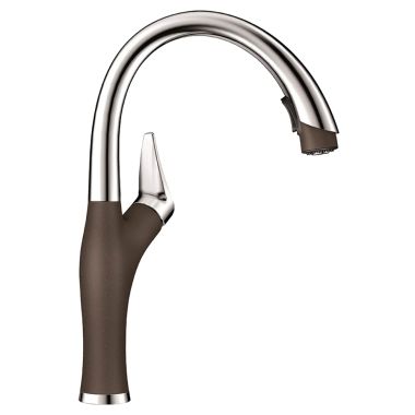 Click here to see Blanco 442024 Blanco 442024 Stainless/Cafe Brown Artona Pull-Down Faucet, 2.2 GPM