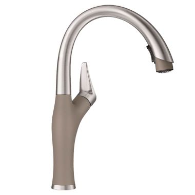 Click here to see Blanco 442027 Blanco 442027 Stainless/Truffle Artona Pull-Down Faucet, 2.2 GPM