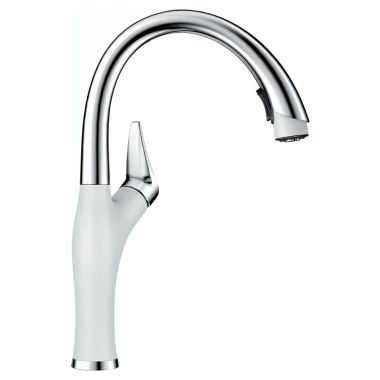 Click here to see Blanco 442028 Blanco 442028 Stainless/White Artona Pull-Down Faucet, 2.2 GPM