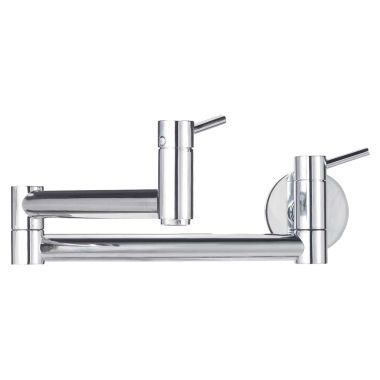 Click here to see Blanco 441194 Blanco 441194 Chrome Cantata Wall-Mount Pot Filler, 2.2 GPM