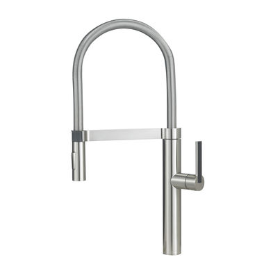 Click here to see Blanco 441332 Blanco Culina Single Handle Semi-Pro Pull-Down Kitchen Faucet, 2.2 GPM, Satin Nickel - 441332