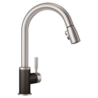 Click here to see Blanco 442055 Blanco 442055 Stainless/Anthracite Sonoma Pull-Down Faucet, 1.5 GPM