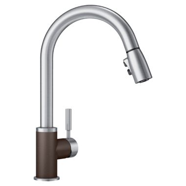 Click here to see Blanco 442064 Blanco 442064 Stainless/Cafe Brown Sonoma Pull-Down Faucet, 2.2 GPM