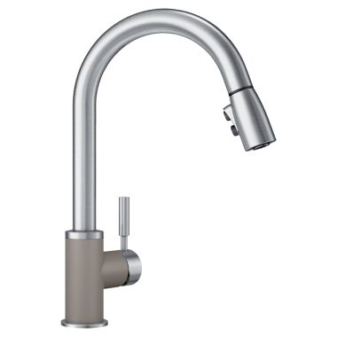 Click here to see Blanco 442066 Blanco 442066 Stainless/Truffle Sonoma Pull-Down Spray Faucet, 2.2 GPM
