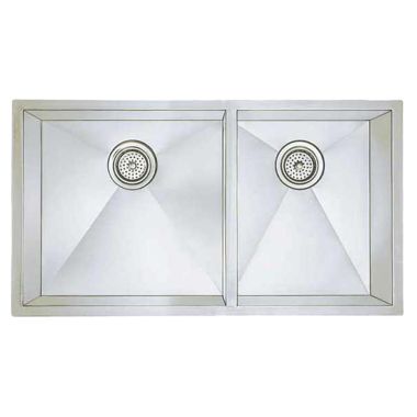 Click here to see Blanco 515821 Blanco 515821 Satin Polished Precision 1-3/4 Double-Bowl Sink