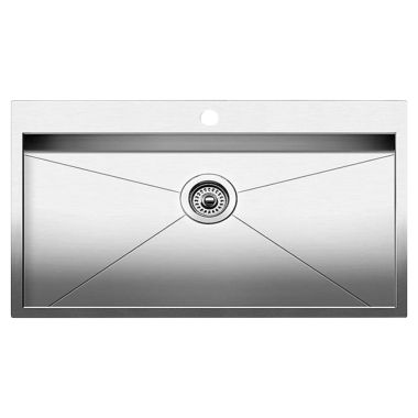 Click here to see Blanco 516194 Blanco 516194 Satin Polished Precision Single-Bowl Sink, MicroEdge 