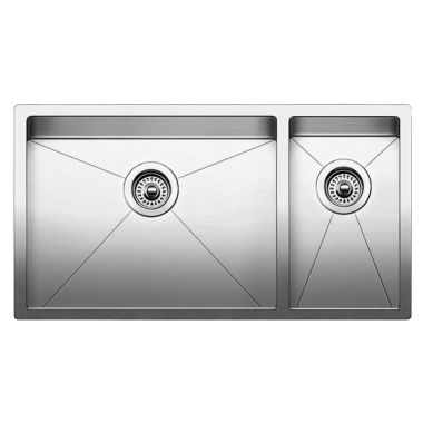 Click here to see Blanco 516218 Blanco 516218 Satin Polished Precision 1-1/2 Double-Bowl Kitchen Sink