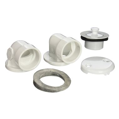 Click here to see Jones Stephens B0711PW Jones Stephens Polar White Standard 2-Hole Schedule 40 Lift/Turn Half Kit - B0711PW