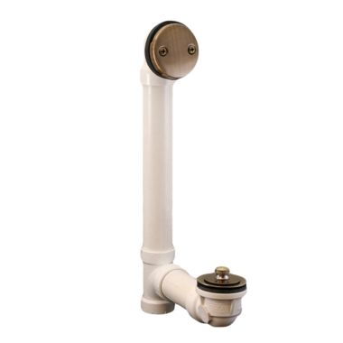 Click here to see Jones Stephens B0716AB Jones Stephens B0716AB Antique Brass Push Pull Waste & Overflow Kit Pvc