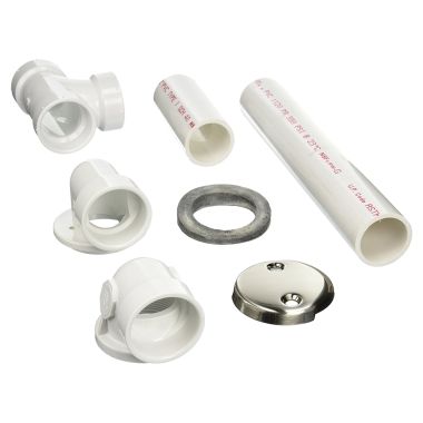 Click here to see Jones Stephens B0718BN Jones Stephens Brushed Nickel Toe Touch Full Kit, PVC - B0718BN
