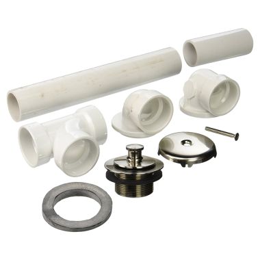 Click here to see Jones Stephens B0753BN Jones Stephens B0753BN Brushed Nickel Friction Lift Half Kit - PVC