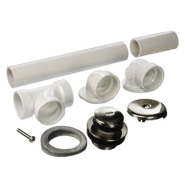 Click here to see Jones Stephens B0755BN Jones Stephens B0755BN Brushed Nickel Toe Touch Full Kit - PVC