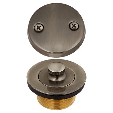 Click here to see Jones Stephens B5155AP Jones Stephens Lift & Turn Two-Hole Conversion Kit - Antique Pewter (B5155AP)