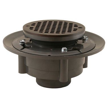 Click here to see Jones Stephens D4912RB Jones Stephens 2 Inch x 3 Inch Oil-Rubbed Bronze Shower Drain With Strainer - D4912RB