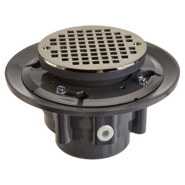 Click here to see Jones Stephens D4984BN Jones Stephens 3 Inch x 4 Inch Brushed Nickel Shower Drain With Strainer - D4984BN