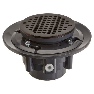 Click here to see Jones Stephens D4984RB Jones Stephens 3 Inch x 4 Inch Oil-Rubbed Bronze Shower Drain With Strainer - D4984RB