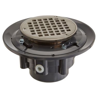 Click here to see Jones Stephens D4991BN Jones Stephens 3 Inch x 4 Inch  Brushed Nickel Shower Drain With Strainer - D4991BN