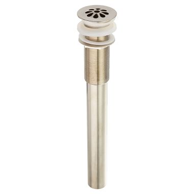 Click here to see Jones Stephens D7020BN Jones Stephens D7020BN Brushed Nickel Grid Vessel Drain Less Overflow