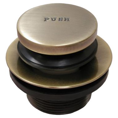 Click here to see Jones Stephens P3562AB Jones Stephens P3562AB Antique Brass Toe-Touch Tub Drain