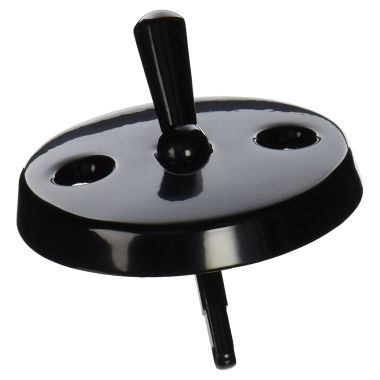 Click here to see Jones Stephens P3566BL Jones Stephens P3566BL Trip Lever Faceplate - 2 Holes,  Black